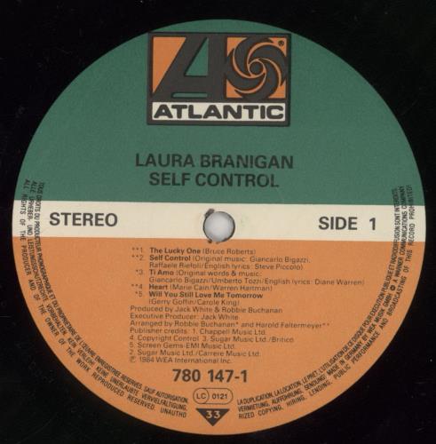 Laura Branigan Self Control vinyl LP album (LP record) German BRALPSE245781