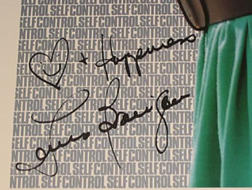 Laura Branigan Self Control poster Japanese BRAPOSE351484