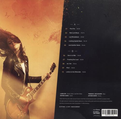 Laura Cox Burning Bright vinyl LP album (LP record) UK 7F-LPBU839390