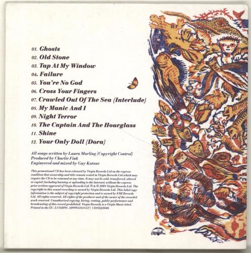 Laura Marling Alas, I Cannot Swim + Press Release CD album (CDLP) UK LMLCDAL697318