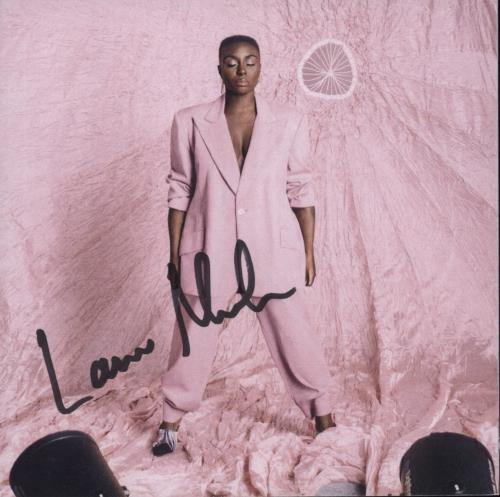 Laura Mvula Pink Noise - Pink Vinyl + Autographed Card vinyl LP album (LP record) UK L86LPPI881264