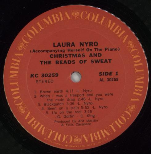 Laura Nyro Christmas And The Beads Of Sweat vinyl LP album (LP record) US NYRLPCH443693