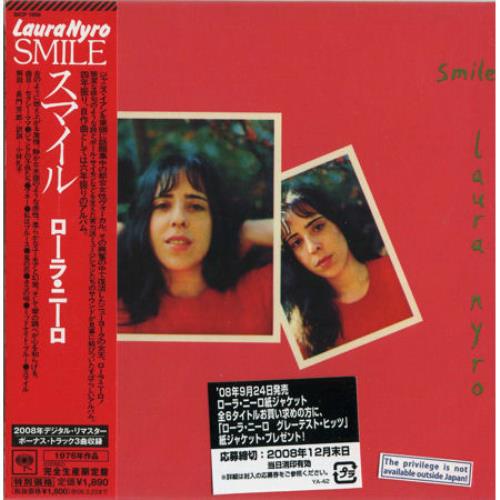 Laura Nyro Smile CD album (CDLP) Japanese NYRCDSM444378