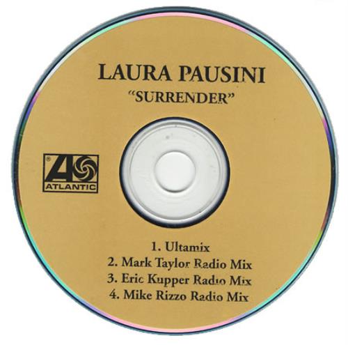 Laura Pausini Surrender CD-R acetate US LUPCRSU225550