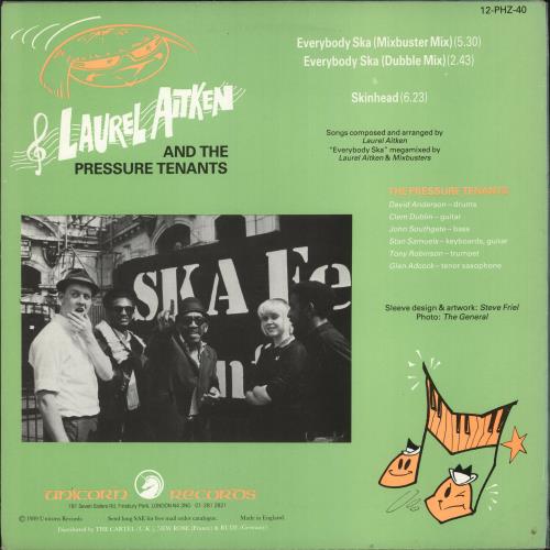 Laurel Aitken Everybody Ska 12" vinyl single (12 inch record / Maxi-single) UK LMJ12EV732177
