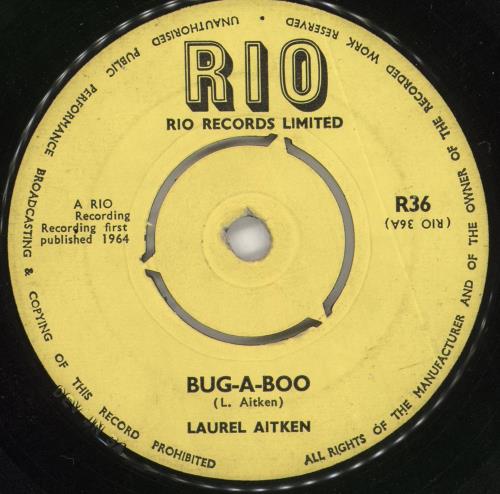 Laurel Aitken You Left Me Standing / Bug-A-Boo 7" vinyl single (7 inch record / 45) UK LMJ07YO723158