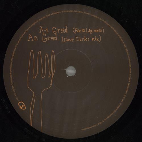 Laurent Garnier Greed 12" vinyl single (12 inch record / Maxi-single) French LGI12GR888538
