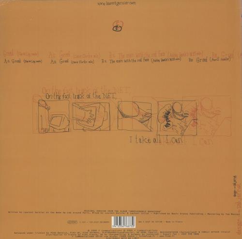 Laurent Garnier Greed 12" vinyl single (12 inch record / Maxi-single) French LGI12GR888538