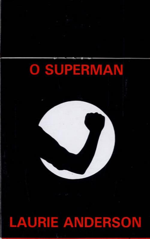 Laurie Anderson O Superman cassette single UK LUACSOS550573