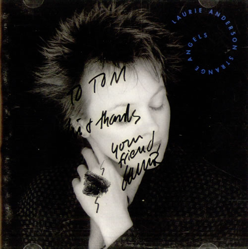 Laurie Anderson Strange Angels - Autographed CD album (CDLP) US LUACDST505502