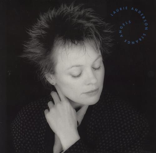 Laurie Anderson Strange Angels - Promo Stickered vinyl LP album (LP record) UK LUALPST856595