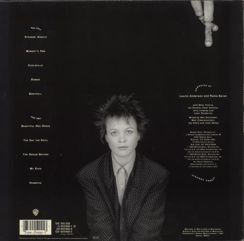 Laurie Anderson Strange Angels vinyl LP album (LP record) UK LUALPST495384