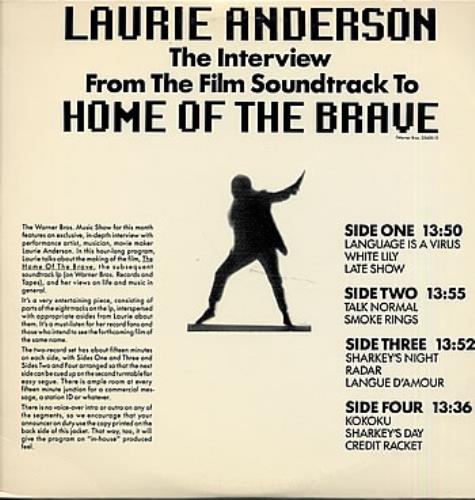 Laurie Anderson The Interview 2-LP vinyl record set (Double LP Album) US LUA2LTH299432