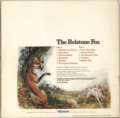Laurie Johnson The Belstone Fox vinyl LP album (LP record) UK LJBLPTH695801
