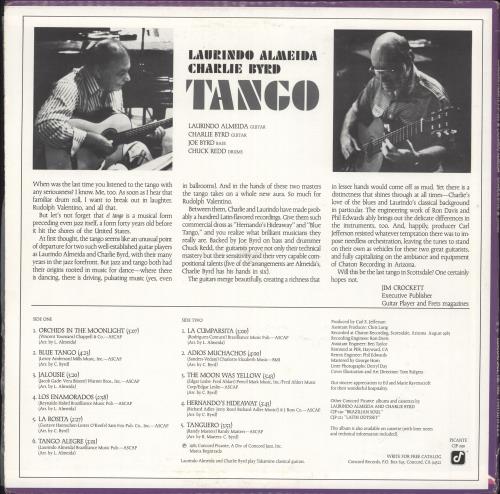 Laurindo Almeida Tango vinyl LP album (LP record) US L1ALPTA723190