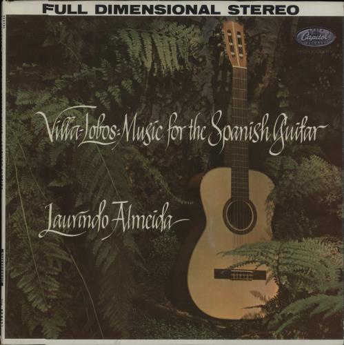 Laurindo Almeida Villa Lobos: Music For The Spanish Guitar vinyl LP album (LP record) US L1ALPVI670132
