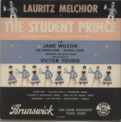 Lauritz Melchior The Student Prince 10" vinyl single (10 inch record) UK OY810TH671423