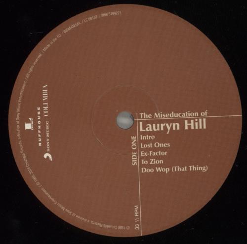 Lauryn Hill The Miseducation Of Lauryn Hill - 180gm - EX 2-LP vinyl record set (Double LP Album) UK L-H2LTH879645