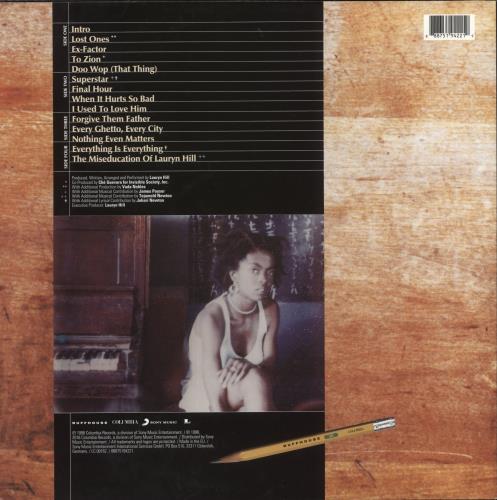 Lauryn Hill The Miseducation Of Lauryn Hill - 180gm - EX 2-LP vinyl record set (Double LP Album) UK L-H2LTH879645