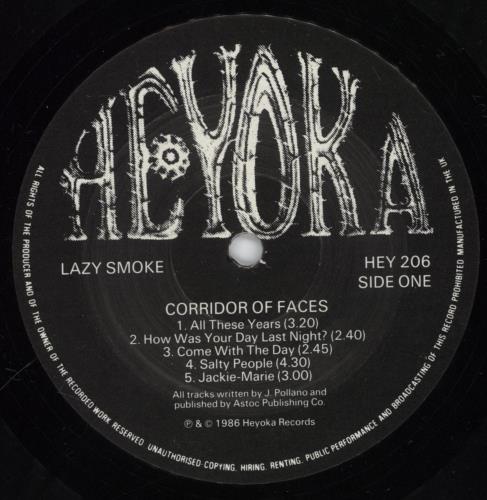 Lazy Smoke Corridor Of Faces vinyl LP album (LP record) UK 9XDLPCO890769