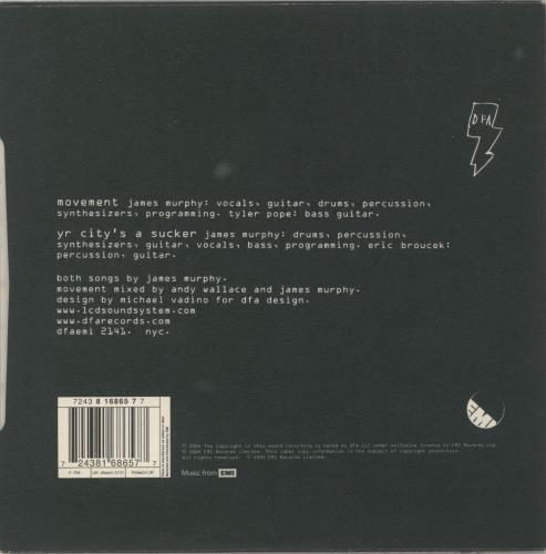 LCD Soundsystem Movement 7" vinyl single (7 inch record / 45) UK CDS07MO338304