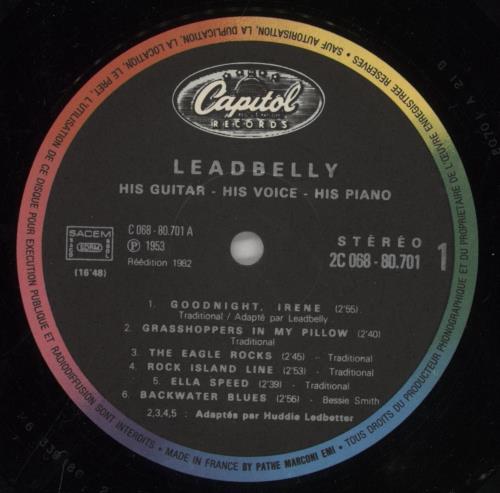 Leadbelly Classics In Jazz vinyl LP album (LP record) French L-YLPCL626923