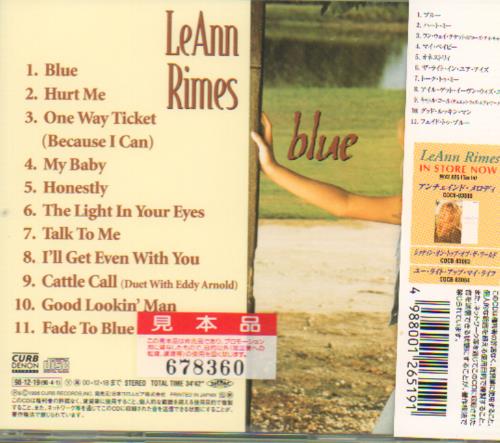 Leann Rimes Blue CD album (CDLP) Japanese LRICDBL137885