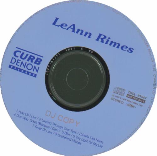 Leann Rimes Dj Copy CD album (CDLP) Japanese LRICDDJ127055