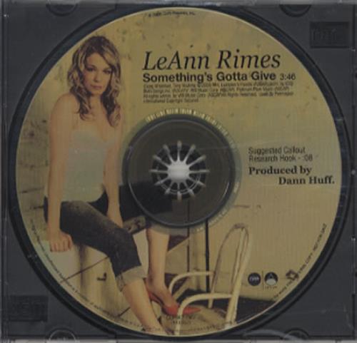 Leann Rimes Something's Gotta Give CD single (CD5 / 5") US LRIC5SO346059
