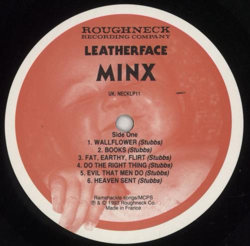 Leatherface Minx vinyl LP album (LP record) UK LPKLPMI704780