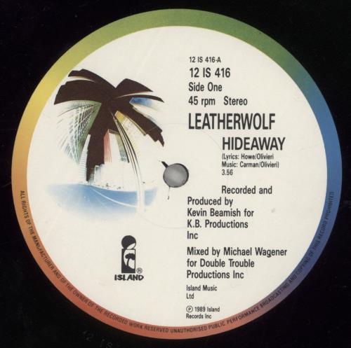 Leatherwolf Hideaway 12" vinyl single (12 inch record / Maxi-single) UK OLF12HI879556