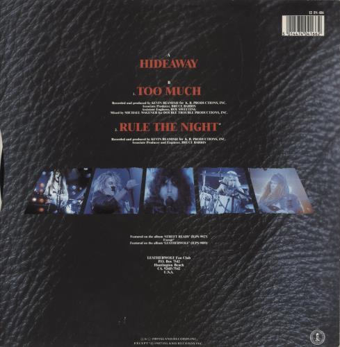 Leatherwolf Hideaway 12" vinyl single (12 inch record / Maxi-single) UK OLF12HI879556