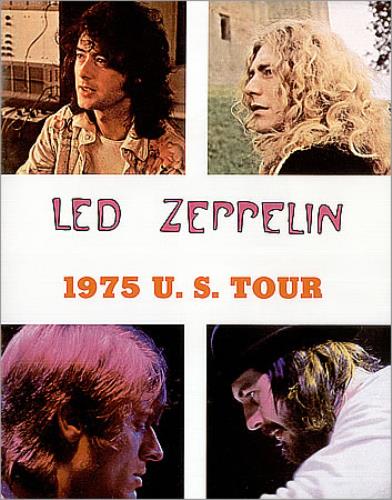 Led Zeppelin 1975 U.S. Tour tour programme US ZEPTRUS67768