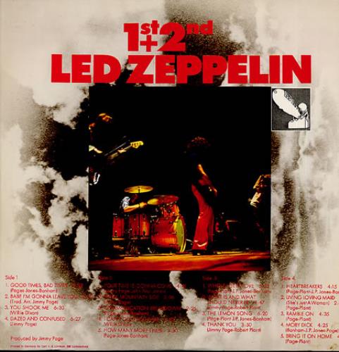 Led Zeppelin 1st + 2nd 2-LP vinyl record set (Double LP Album) German ZEP2LST155474