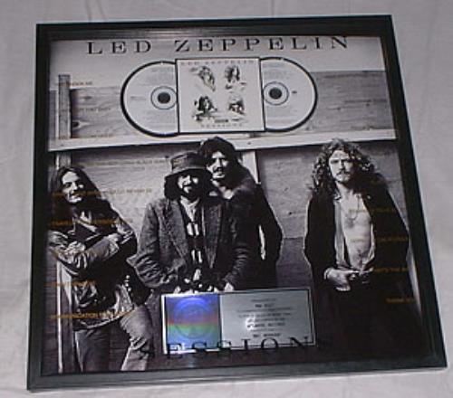 Led Zeppelin BBC Sessions award disc US ZEPAWBB220522
