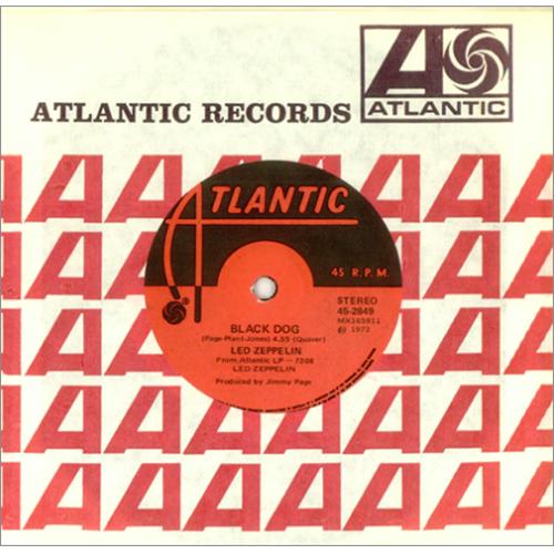 Led Zeppelin Black Dog 7" vinyl single (7 inch record / 45) Australian ZEP07BL420843