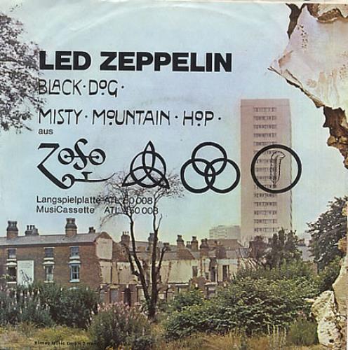 Led Zeppelin Black Dog 7" vinyl single (7 inch record / 45) German ZEP07BL59425