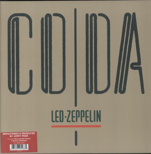 Led Zeppelin Coda - 180g vinyl LP album (LP record) US ZEPLPCO825749