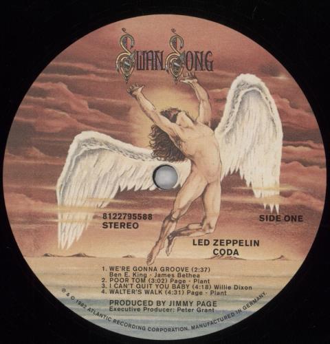 Led Zeppelin Coda - 180g vinyl LP album (LP record) US ZEPLPCO825749