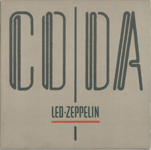 Led Zeppelin Coda - 1st vinyl LP album (LP record) German ZEPLPCO690315