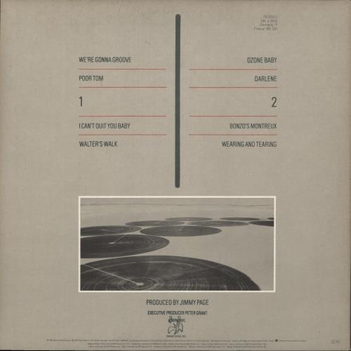 Led Zeppelin Coda - 1st vinyl LP album (LP record) German ZEPLPCO690315