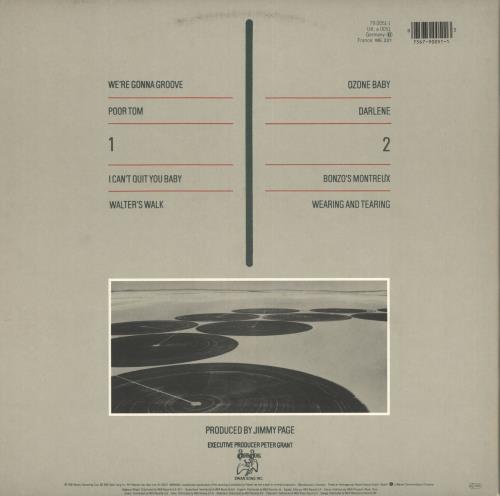 Led Zeppelin Coda - 2nd vinyl LP album (LP record) German ZEPLPCO719234