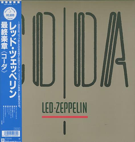 Led Zeppelin Coda vinyl LP album (LP record) Japanese ZEPLPCO227494