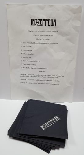 Led Zeppelin Companion Audio Playback memorabilia UK ZEPMMCO652120