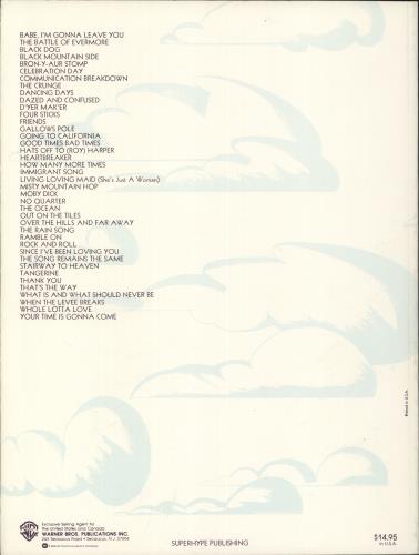 Led Zeppelin Complete book US ZEPBKCO229882