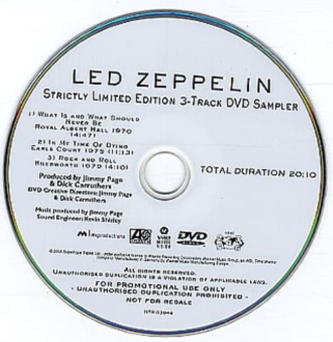 Led Zeppelin DVD Sampler DVD Japanese ZEPDDDV347382