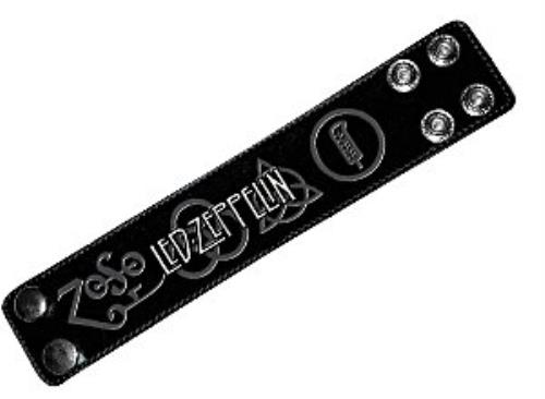Led Zeppelin Embossed Logo Wristband memorabilia UK ZEPMMEM355696