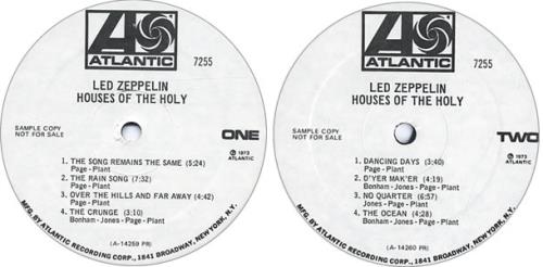 Led Zeppelin Houses Of The Holy - Mono vinyl LP album (LP record) US ZEPLPHO256715