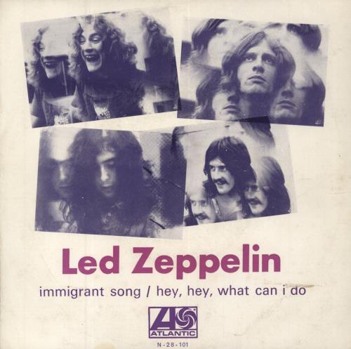 Led Zeppelin Immigrant Song - VG 7" vinyl single (7 inch record / 45) Portuguese ZEP07IM811703