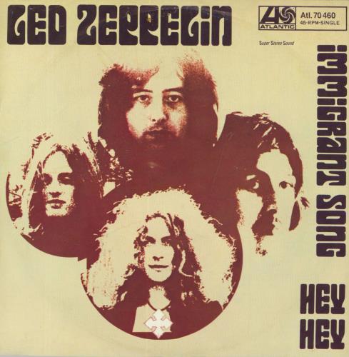 Led Zeppelin Immigrant Song 7" vinyl single (7 inch record / 45) German ZEP07IM228998